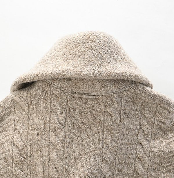 Cotton Shetland 908 Shawl Collar Detail