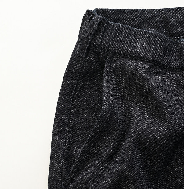 Indigo Yorimoku Kersey Easy Slacks MEN Detail