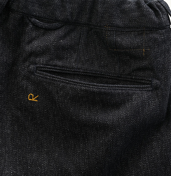 Indigo Yorimoku Kersey Easy Slacks MEN Detail