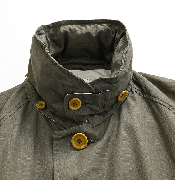 Ripstop 908 Balmacaan Coat Detail