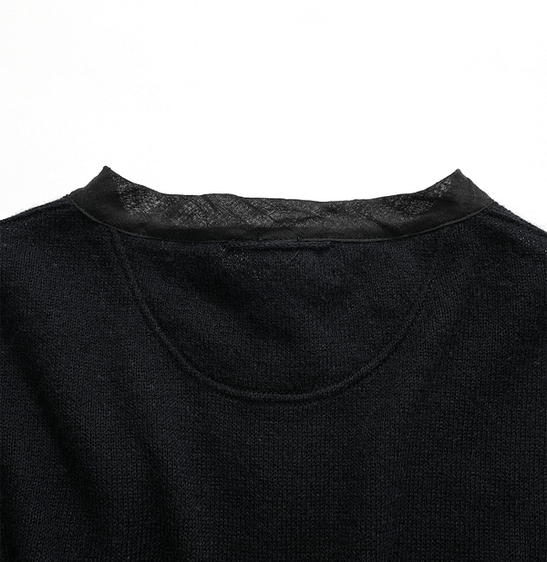 Feather Cashmere Henley Detail