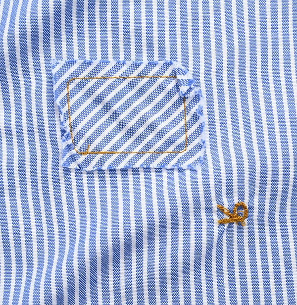 Thin Oxford Petite Loafer Shirt Detail