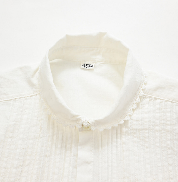 Indian Khadi Pintuck Blouse Detail