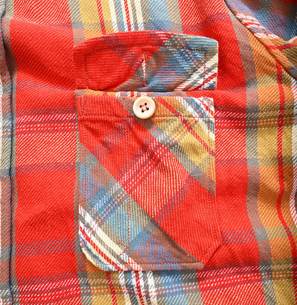 Indian ZAKKURI Flannel 908 Over Shirt Detail