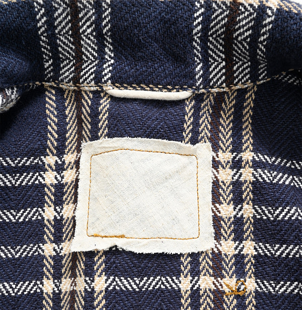 Indian Cotton Herringbone 908 4-Pocket Shirt Detail