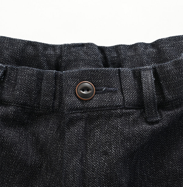 Indigo Yorimoku Kersey Easy Slacks MEN Detail