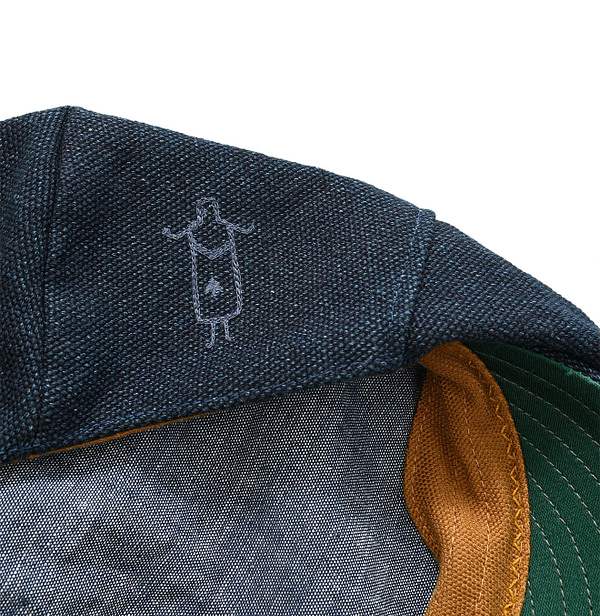 Indigo Duck Hunting Hat Detail