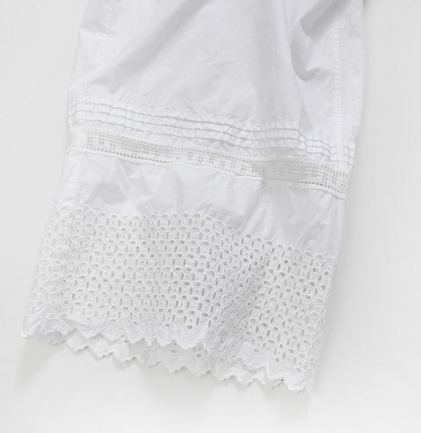 Supima Batiste Cutwork Petite Pants Detail