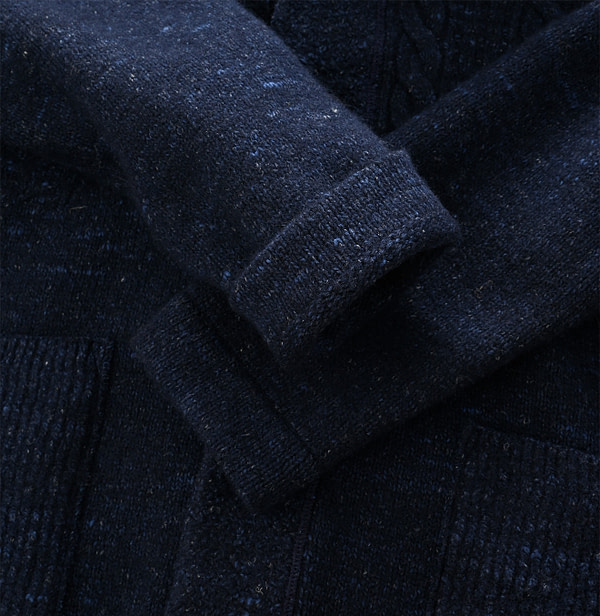 Cotton Shetland 908 Shawl Collar Detail