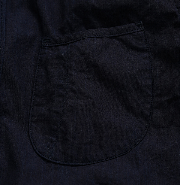 Indigo Supima Organic Baptiste 908 Loafer Shirt Detail