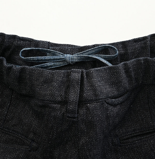 Indigo Yorimoku Kersey Easy Slacks MEN Detail