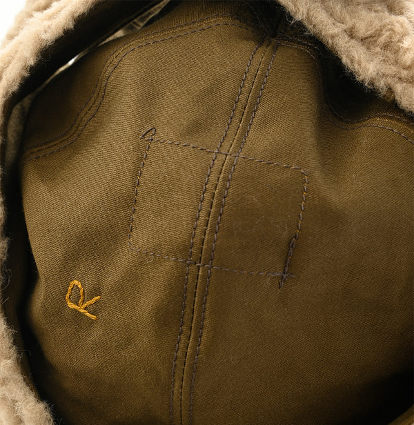 Satin x Boa Bomber Hat Detail