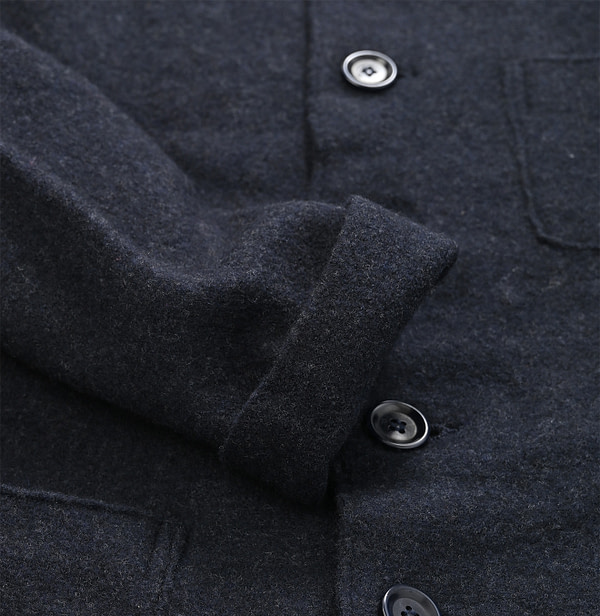 908 Float Boiled Wool Jacket Detail