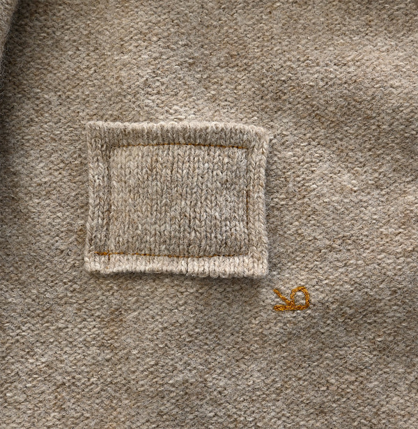 Cotton Shetland 908 Shawl Collar Detail