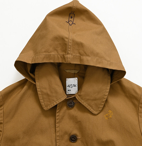 High Density Duck 908 Tent Coat Detail