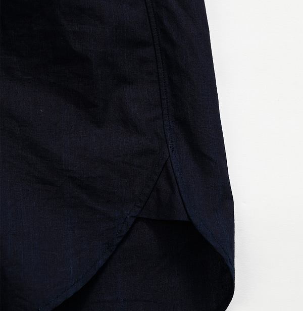 Indigo Supima Organic Baptiste 908 Loafer Shirt Detail