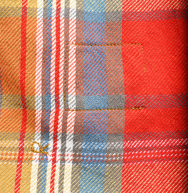 Indian ZAKKURI Flannel 908 Over Shirt Detail