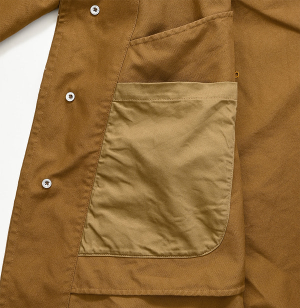 High Density Duck 908 Tent Coat Detail