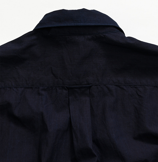 Indigo Supima Organic Baptiste 908 Loafer Shirt Detail