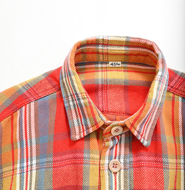 Indian ZAKKURI Flannel 908 Over Shirt Detail