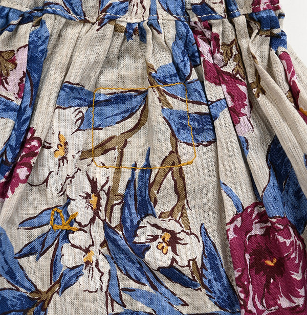 Doama Hira Garden Balsam Print Easy Skirt Detail