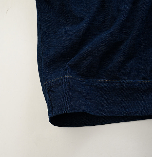 Indigo Dozume Tenjiku Dolman T-shirt Detail