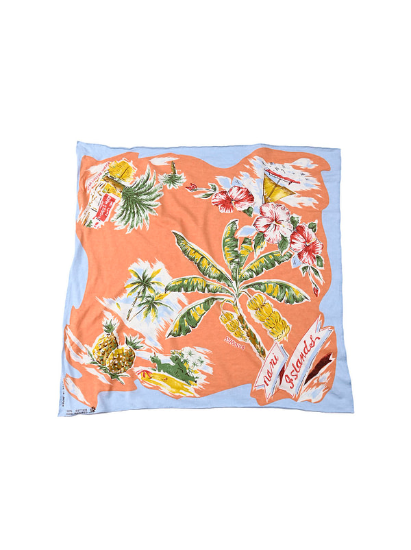 Tenjiku Cotton Palm Aloha Bandana pink