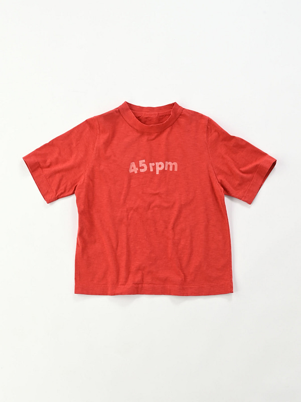 Logo Print 45 Star Cotton T-shirt red