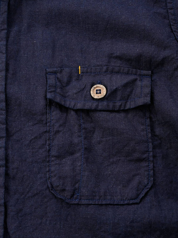 Indigo Double Woven 908 On The Beach Shirt