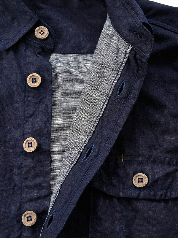 Indigo Double Woven 908 On The Beach Shirt