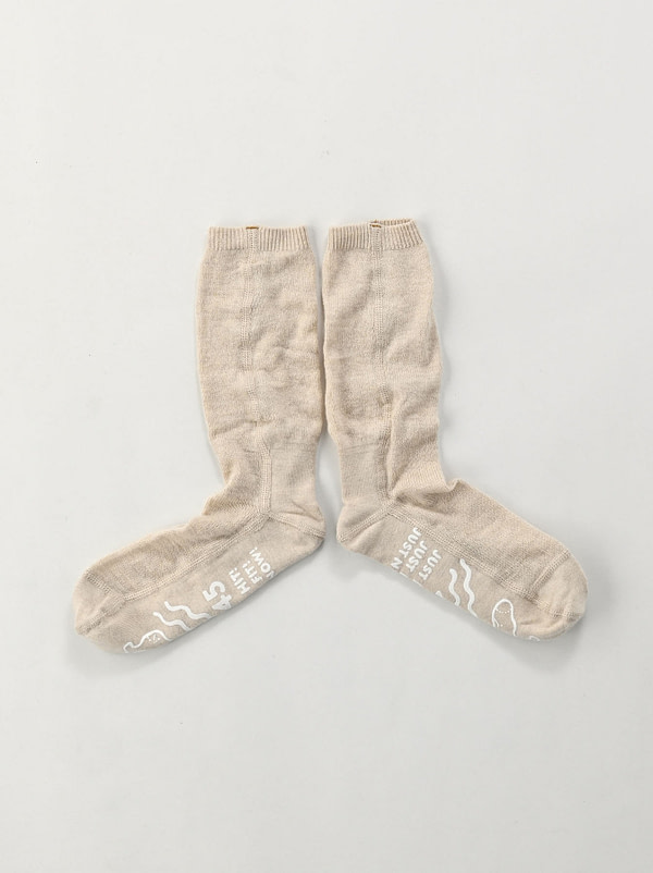 Super Gauze Dobby Socks beige