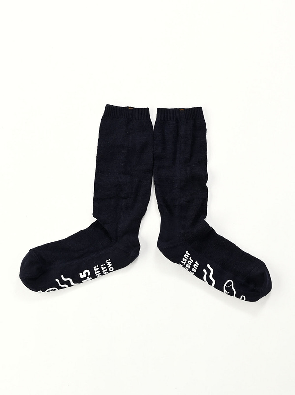 Super Gauze Dobby Socks navy