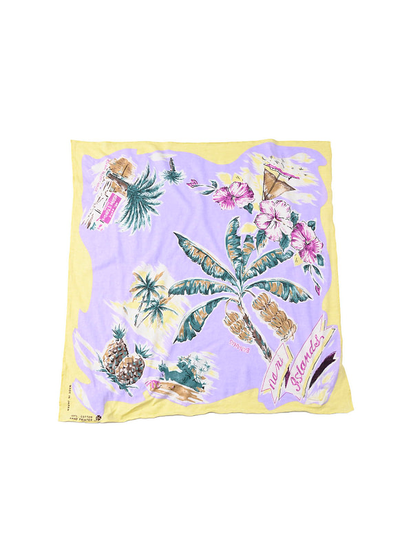 Tenjiku Cotton Palm Aloha Bandana purple