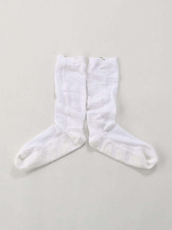 Super Gauze Dobby Socks white