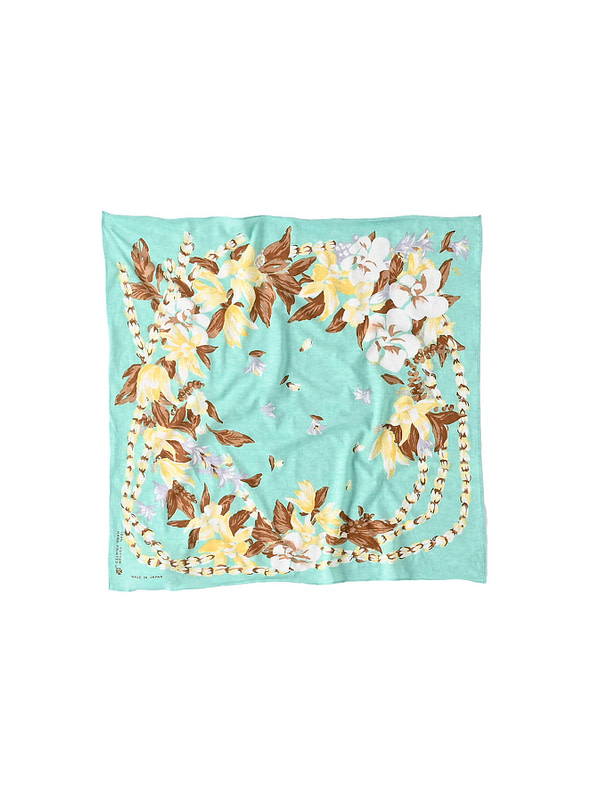 Tenjiku Cotton Aloha Flower Wreath mint green