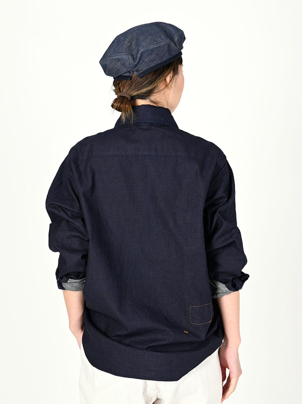 Indigo Double Woven 908 On The Beach Shirt