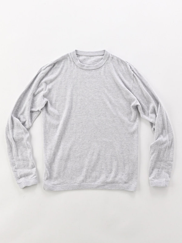 Supima Cotton Super Gauze 908 Crew grey