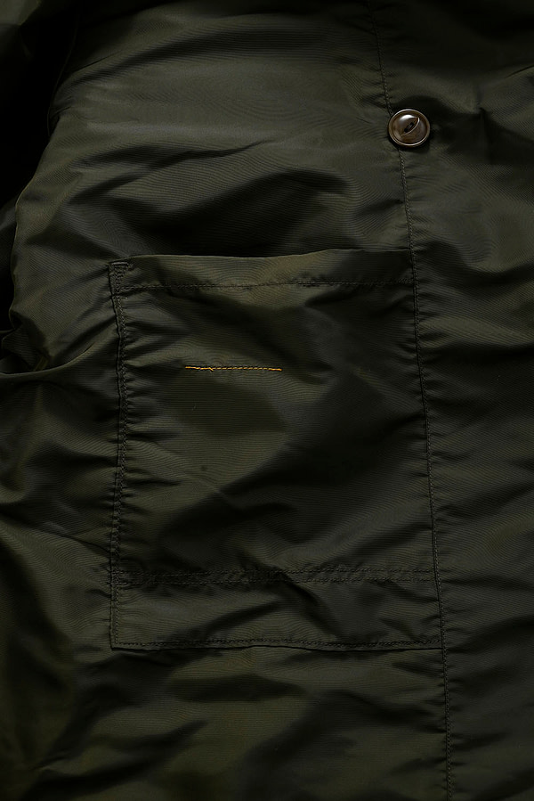 908 Thick Nylon Tent Coat Detail