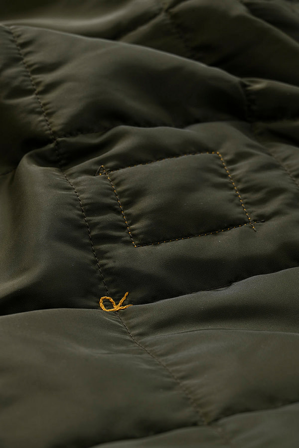 908 Thick Nylon Tent Coat Detail