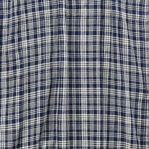 Indigo Fuwa Fuwa Double Woven Easy Dress Check