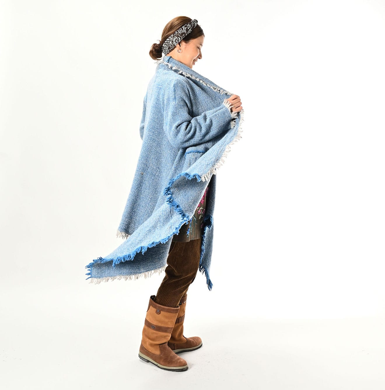 新作からSALEアイテム等お得な商品満載 Poncho Merino Indian Long 45r - ジャケット・アウター