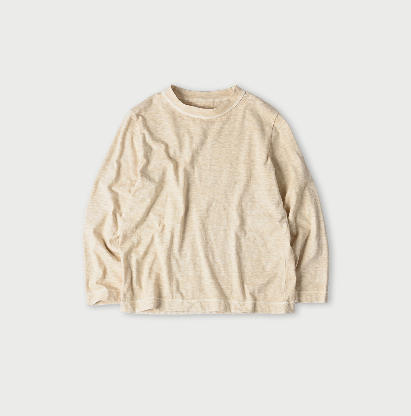 Plant Dyed Square T-shirt Wheat