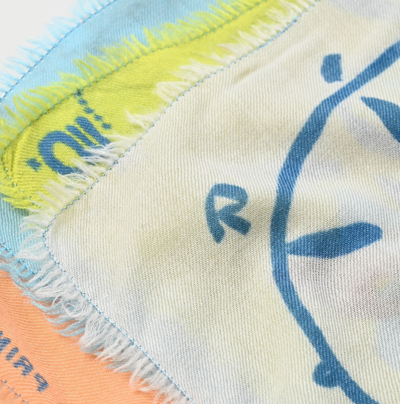 Float Snowflake Furoshiki Detail