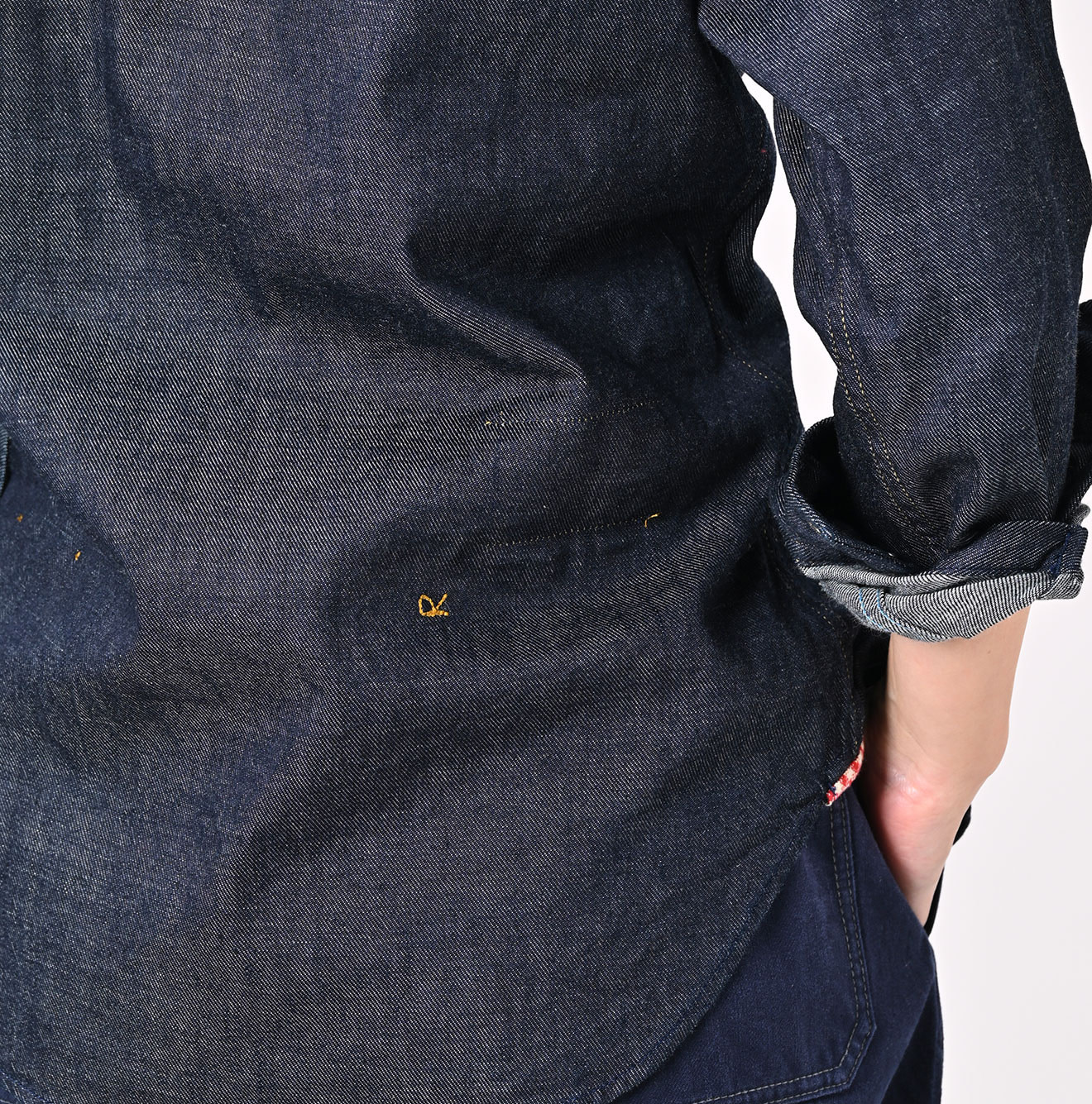 Indigo 45 Petite Denim 908 Eastern Shirt Nou Detail