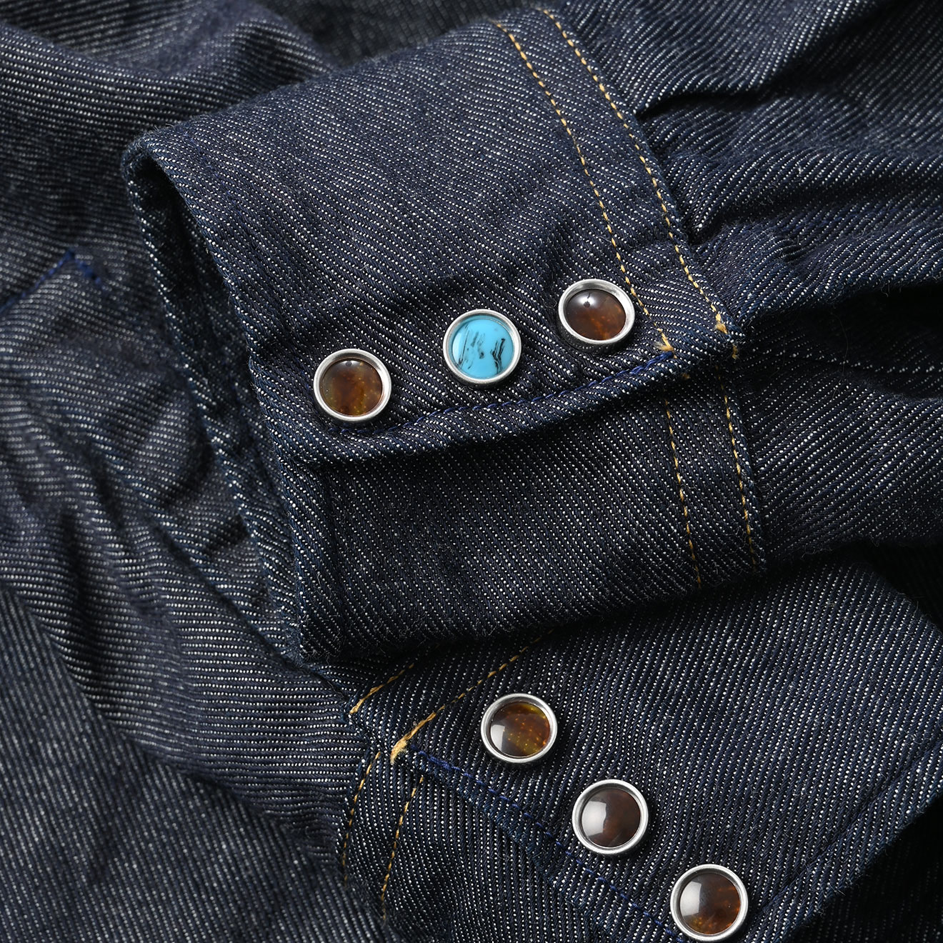 Indigo 45 Petite Denim 908 Eastern Shirt Nou Detail