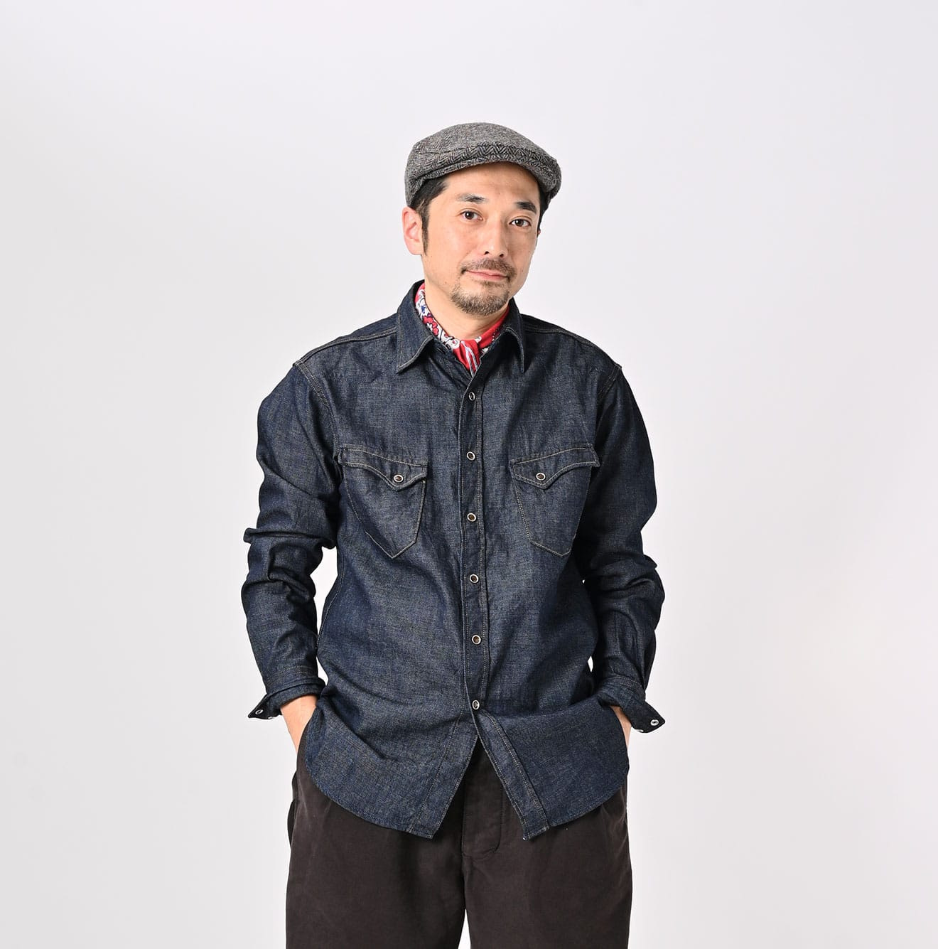 Indigo 45 Petite Denim 908 Eastern Shirt Nou Male Model