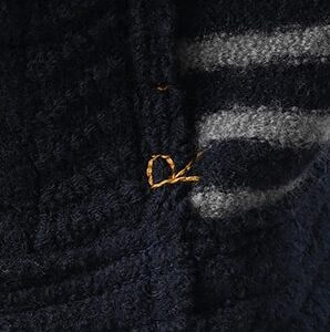 75 Navy x Gray Border