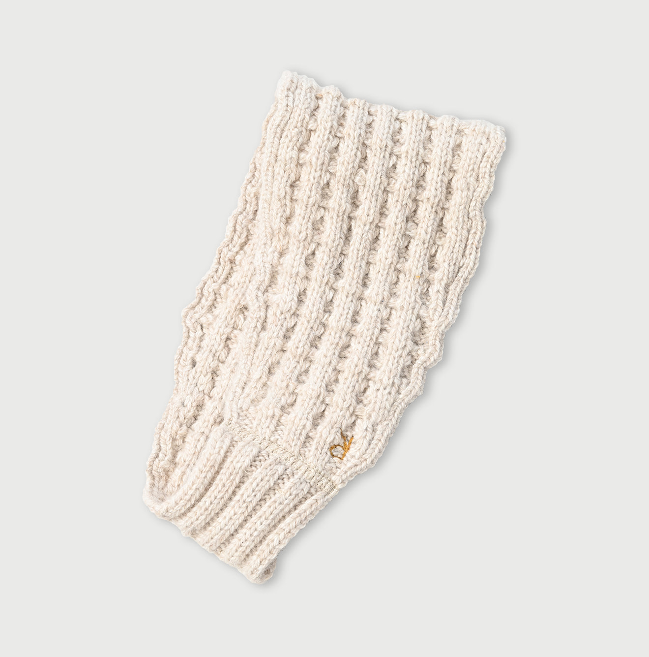 Cashmere Waffle Hair Band Beige Top