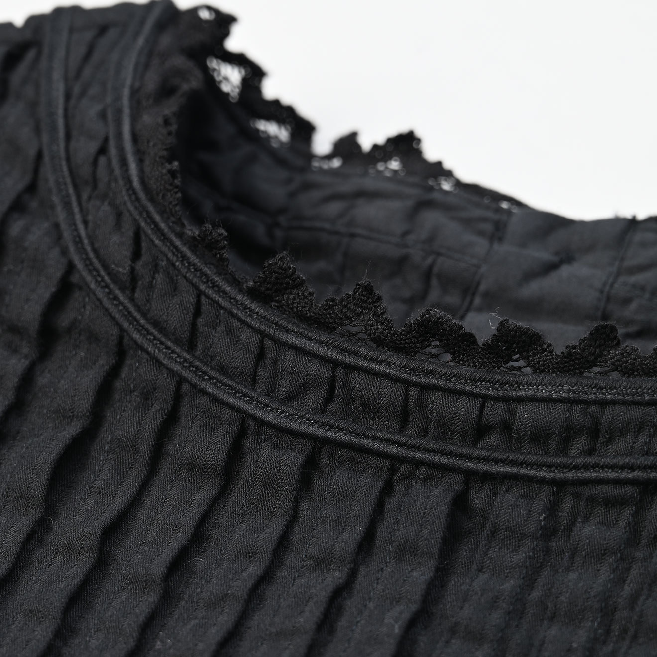 Dobby Stripe Sleeveless Top Detail