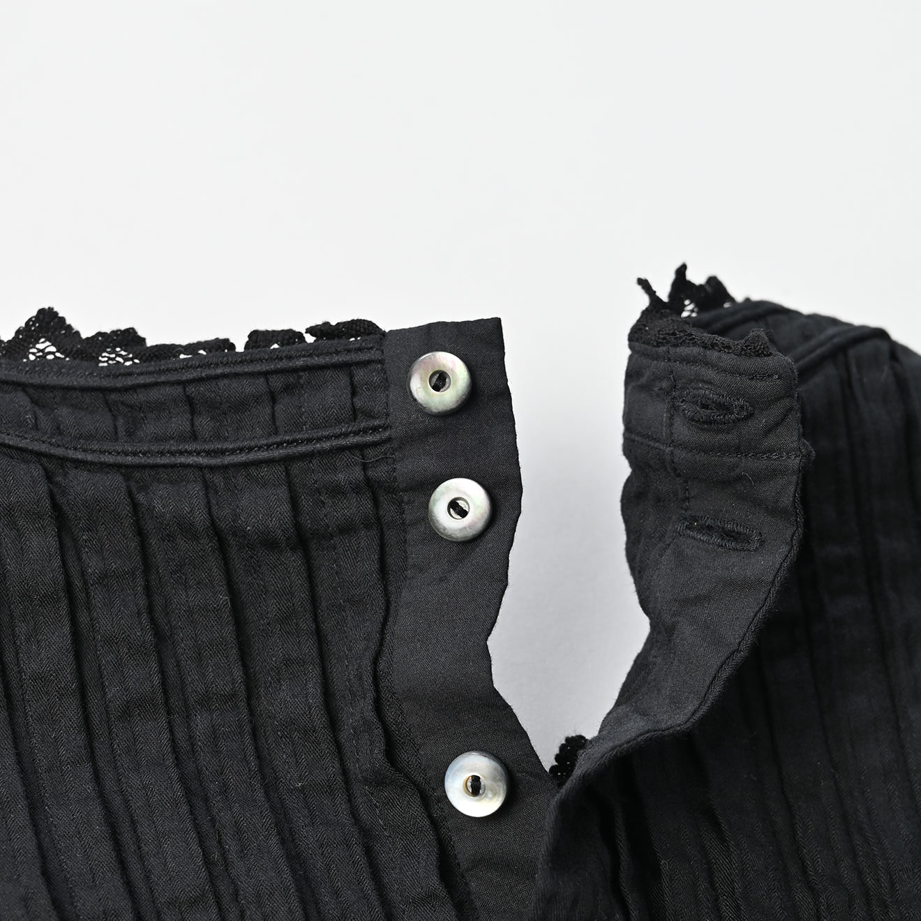 Dobby Stripe Sleeveless Top Detail